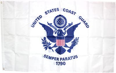 United States Coast Guard Flag 5'Ã—3' Rough Tex 150D Nylon - Wide World Maps & MORE!