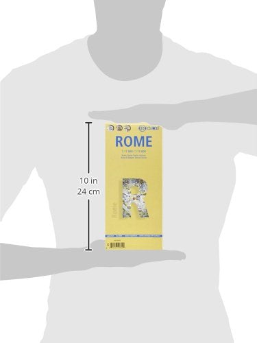 Laminated Rome City Streets Map by Borch (English, Spanish, French, Italian and German Edition) - Wide World Maps & MORE! - Map - Borch - Wide World Maps & MORE!