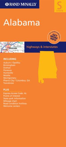 Rand McNally Alabama: Highways & Interstates (Rand McNally Folded Map: States) - Wide World Maps & MORE! - Book - Rand McNally - Wide World Maps & MORE!