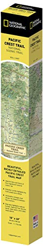 Pacific Crest Trail Wall Map Paper/Non-Laminated in Gift Box (18 × 48 inches National Geographic Reference Map) - Wide World Maps & MORE!