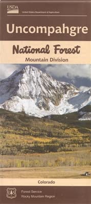 Map: Uncompahgre National Forest Mountain Division - Wide World Maps & MORE!