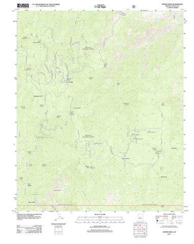 Crown King, Arizona (US Topo 7.5'×7.5' Quadrangle) - Wide World Maps & MORE! - Map - Wide World Maps & MORE! - Wide World Maps & MORE!