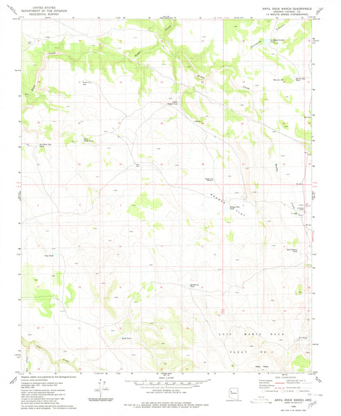 ANVIL ROCK RANCH, AZ (7.5'×7.5' Topographic Quadrangle) - Wide World Maps & MORE! - Map - Wide World Maps & MORE! - Wide World Maps & MORE!