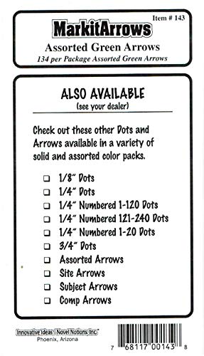 Mark-It Arrows: Assorted Green Arrows - Wide World Maps & MORE! - Office Product - Innovative Ideas - Wide World Maps & MORE!