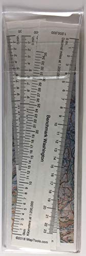 MapTools Ruler Set for Benchmark Road & Recreation Atlas - Washington - Wide World Maps & MORE! - Sports - MapTools - Wide World Maps & MORE!
