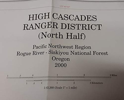 High Cascades Ranger District - Horth Half - Wide World Maps & MORE! - Book - Wide World Maps & MORE! - Wide World Maps & MORE!