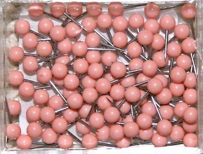 1/8 Inch Map Tacks - Pink - Wide World Maps & MORE! - Office Product - Moore - Wide World Maps & MORE!