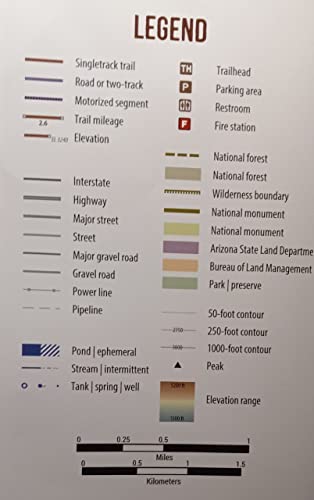 Black Canyon National Recreation Trails Map - Arizona - Wide World Maps & MORE!