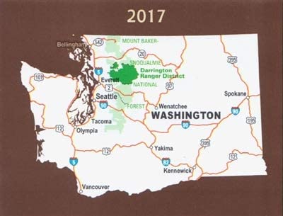 Mt. Baker-Snoqualmie National Forest (Darrington Ranger District) Map - Wide World Maps & MORE! - Office Product - U.S. Forest Service - Wide World Maps & MORE!