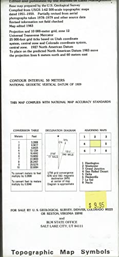 Mineral Management 1:100,000-Scale Metric Topographic Map of Moab, Utah-Colorado - Wide World Maps & MORE!