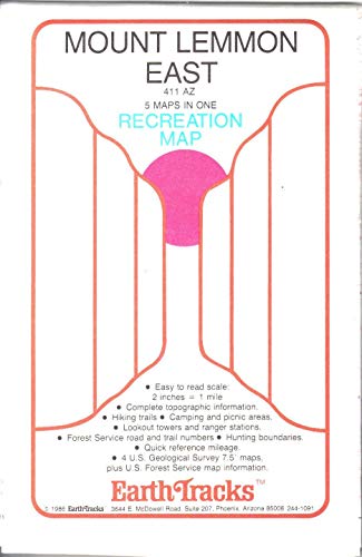 Mount Lemmon East Recreation Map Paper/Non-Laminated - Wide World Maps & MORE! - Book - Wide World Maps & MORE! - Wide World Maps & MORE!