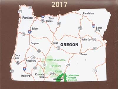 Fremont-Winema National Forest (Lakeview Ranger District) Map - Wide World Maps & MORE!