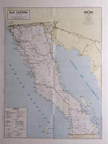 Estado de Baja California Red Carretera | Escala 1:1,000,000 - Wide World Maps & MORE! - Map - Guia Roji - Wide World Maps & MORE!