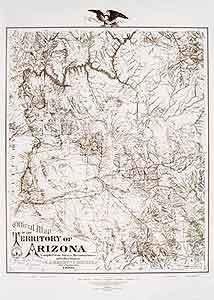 Official Map of the Territory of Arizona 1880 Enlarged Paper/Non-Laminated - Wide World Maps & MORE! - Map - Wide World Maps & MORE! - Wide World Maps & MORE!