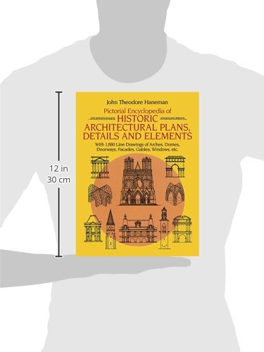 Pictorial Encyclopedia of Historic Architectural Plans, Details and Elements: With 1880 Line Drawings of Arches, Domes, Doorways, Facades, Gables, Windows, etc. (Dover Architecture) - Wide World Maps & MORE! - Book - Dover Publications - Wide World Maps & MORE!