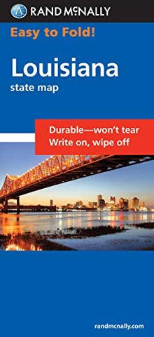 Rand McNally Easy to Fold: Louisiana (Laminated) (Rand McNally Easyfinder) by Rand McNally (2010-12-31) - Wide World Maps & MORE!