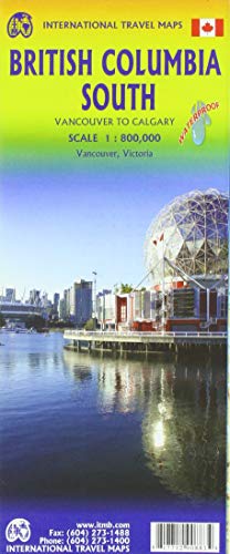 British Columbia South Travel Reference Map 1:800,000 - Wide World Maps & MORE! - Map - ITMB Publishing, Ltd. - Wide World Maps & MORE!