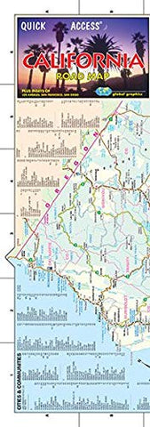 California Road Map, California (Quick Access) - Wide World Maps & MORE! - Map - GM Johnson - Wide World Maps & MORE!