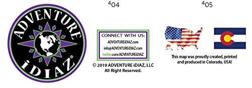 Breckenridge Colorado Ski Area Topographic Keepsake Poster Map (with ski runs, lifts and gondolas; hiking trails, topo markings & elevation markings) - Wide World Maps & MORE! - Book - Wide World Maps & MORE! - Wide World Maps & MORE!