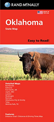 Rand McNally Easy To Read Folded Map: Oklahoma State Map - Wide World Maps & MORE!
