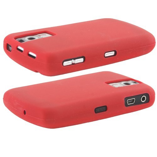 Tech Headquarters Silicone Case for BlackBerry Curve - Clear/Red - 2 Pack - Wide World Maps & MORE! - Wireless - Tech headquaters - Wide World Maps & MORE!