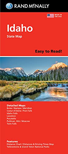 Easy To Read! Folded Map: Idaho State Map - Wide World Maps & MORE!