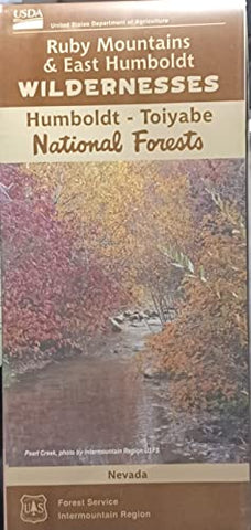 Ruby Mountains and East Humboldt Winderness Map - Nevada - Wide World Maps & MORE!