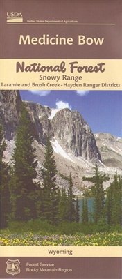 Medicine Bow National Forest - Snowy Range - Laramie and Brush Creek - Hayden Ranger Districts, Wyoming - Wide World Maps & MORE! - Map - United States Department of Agriculture - Wide World Maps & MORE!