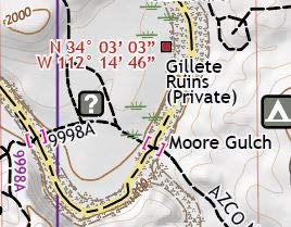 Black Canyon City, Arizona / Off-Road Series - Wide World Maps & MORE! - Map - Adventure iDiaz Maps - Wide World Maps & MORE!