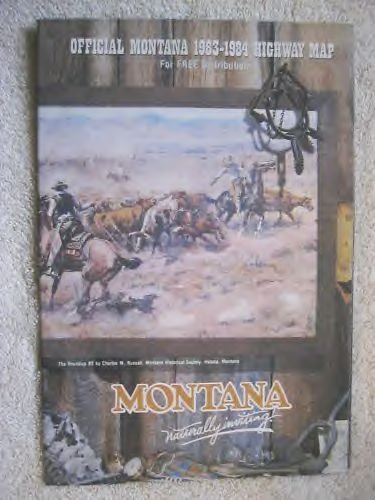 Montana Official Highway Map 1983-1984 - Wide World Maps & MORE! - Book - Wide World Maps & MORE! - Wide World Maps & MORE!