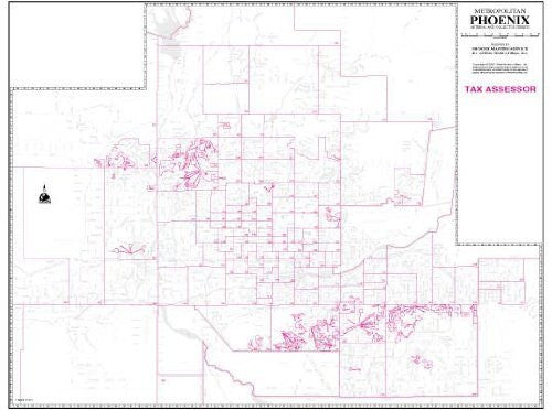 Metropolitan Phoenix Arterial and Collector Streets Tax Assessor Wall Map Paper/Non-Laminated - Wide World Maps & MORE! - Map - Wide World Maps & MORE! - Wide World Maps & MORE!