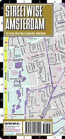 Streetwise Amsterdam Map - Laminated City Center Street Map of Amsterdam, Netherlands - Wide World Maps & MORE! - Book - StreetWise - Wide World Maps & MORE!