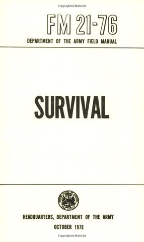 US Army Survival Manual: FM 21-76 - Wide World Maps & MORE! - Book - Wide World Maps & MORE! - Wide World Maps & MORE!