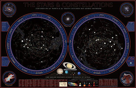 Hemisphere Wonders of The Solar System Space Chart by Hemisphere - Wide World Maps & MORE! - Toy - Wide World Maps & MORE! - Wide World Maps & MORE!