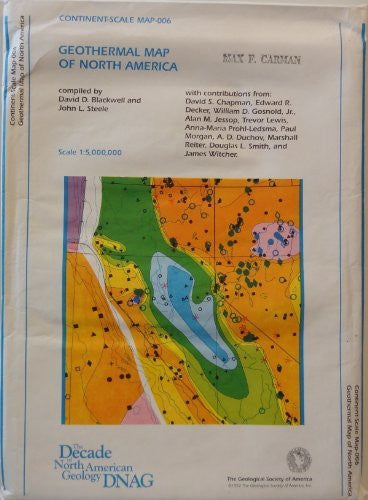 Continent-Scale Map 006: Geothermal Map of North America - Wide World Maps & MORE! - Book - Wide World Maps & MORE! - Wide World Maps & MORE!