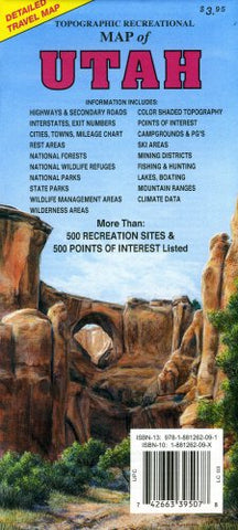 Recreational Map of Utah - Wide World Maps & MORE! - Book - GTR Mapping - Wide World Maps & MORE!