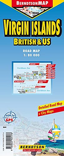 Virgin Islands, US & British (English and German Edition) - Wide World Maps & MORE! - Map - Berndtson Maps - Wide World Maps & MORE!
