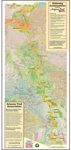 Gateway Communities Along the Arizona Trail - Wide World Maps & MORE! - Map - Wide World Maps & MORE! - Wide World Maps & MORE!
