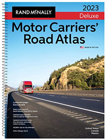 Rand McNally 2023 Deluxe Motor Carriers' Road Atlas (Rand McNally Motor Carriers' Road Atlas DELUXE EDITION) Rand McNally - Wide World Maps & MORE!