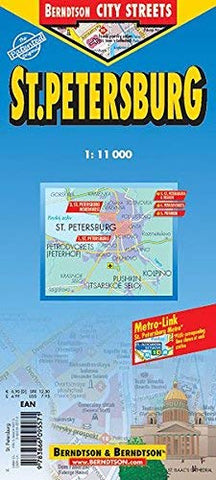 St. Petersburg Laminated Map (B&B) - Wide World Maps & MORE! - Book - Wide World Maps & MORE! - Wide World Maps & MORE!