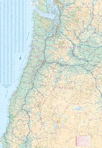 Usa Pacific Coast ( From Vancouver to San Diego) ITM Travel Map (International Travel Maps) - Wide World Maps & MORE!