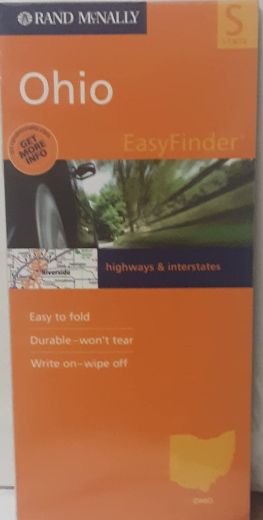 Ohio EasyFinder - Laminated Easy Fold Wipe on-wipe off - Wide World Maps & MORE!