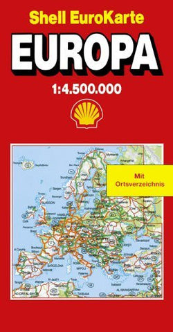 Shell EuroKarte Europa 1:4.500.000: Neu, mit Distanzenkarte = Shell EuroKarte Europe 1:4.500.000 (Marco Polo) (German Edition) - Wide World Maps & MORE! - Book - Wide World Maps & MORE! - Wide World Maps & MORE!