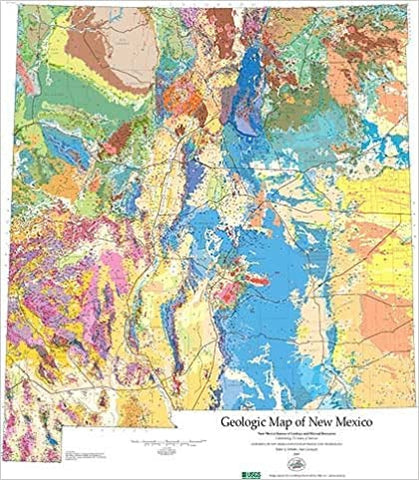 Geologic map of New Mexico, 1:500,000 (NMBM open file report) - Wide World Maps & MORE!