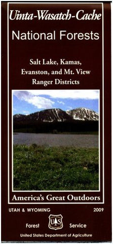 Map: Uinta-Wasatch-Cache NF: Salt Lake, Kamas, Evanston, & Mt. View RDs - Wide World Maps & MORE! - Map - United States Department of Agriculture - Wide World Maps & MORE!