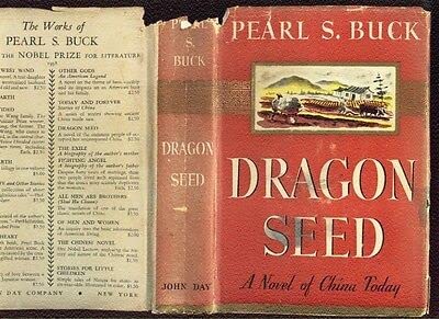 Rare Dragon Seed by Pearl Buck 1942 1st edition w/priced dust jacket, decent copy [Hardcover] unknown - Wide World Maps & MORE!