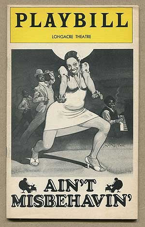 [Playbill]: Ain't Misbehavin' - Wide World Maps & MORE! - Book - Wide World Maps & MORE! - Wide World Maps & MORE!