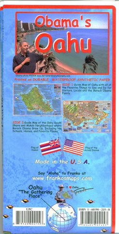 Obama's Oʻahu Map - Wide World Maps & MORE! - Map - Franko Maps - Wide World Maps & MORE!