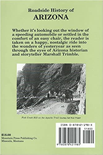 1998 Roadside History of Arizona [JLW Vintage Archives] - Wide World Maps & MORE! - Book - Mountain Press Publishing Company - Wide World Maps & MORE!