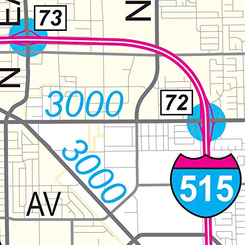 Las Vegas Valley Arterial Streets Wall Map Dry Erase Laminated - Wide World Maps & MORE! - Map - Wide World Maps & MORE! - Wide World Maps & MORE!